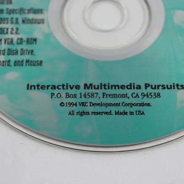 Speaker's Reference Interactive Multimedia Pursuits PC CD-ROM 1994