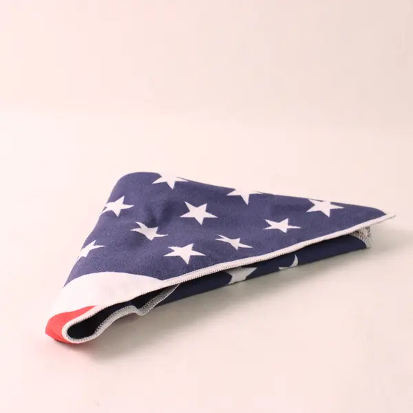 Mission Cooling Activation Triangle Bandana Towel Microfiber 15x33 US Flag