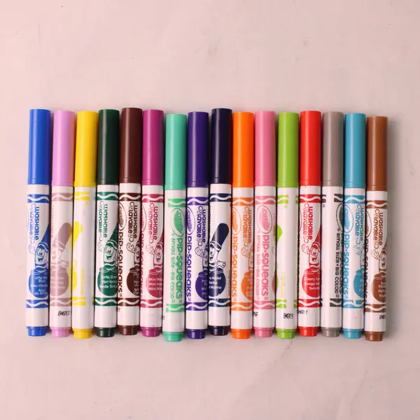 Crayola Pip-Squeaks Washable Markers Lot of 16 Multi-Color Used