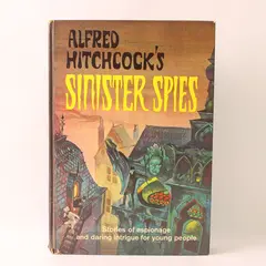 Vintage Alfred Hitchcock's Sinister Spies Random House 1966 Hardcover Book Good