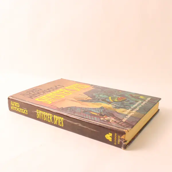 Vintage Alfred Hitchcock's Sinister Spies Random House 1966 Hardcover Book Good