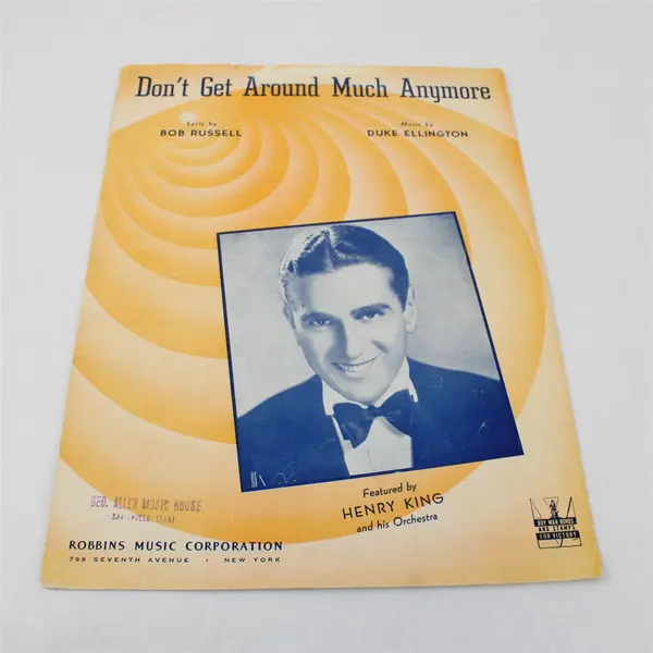 Lot of 2 Don't Get Around Much Anymore Sheet Music Henry King Harry James