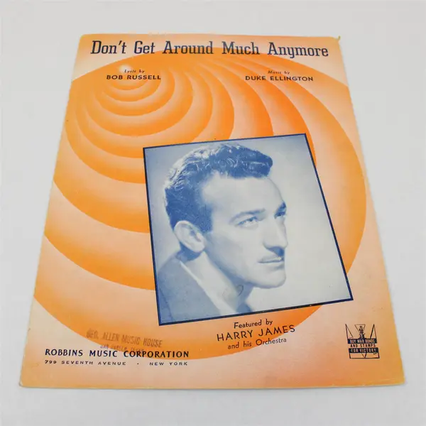 Lot of 2 Don't Get Around Much Anymore Sheet Music Henry King Harry James