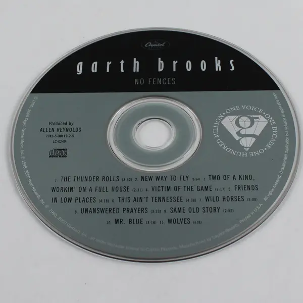 No Fences by Garth Brooks Tenth Anniversary Special Edition CD Album 2000