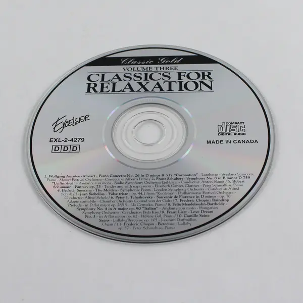 Excelsior Classics for Relaxation by Various Volume Three Compilation CD 1993 