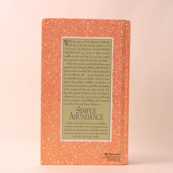 Vtg Simple Abundance: A Daybook of Comfort and Joy by Sarah Ban Breathnach