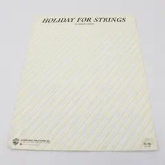 Holiday for Strings David Rose Warner Bros Sheet Music