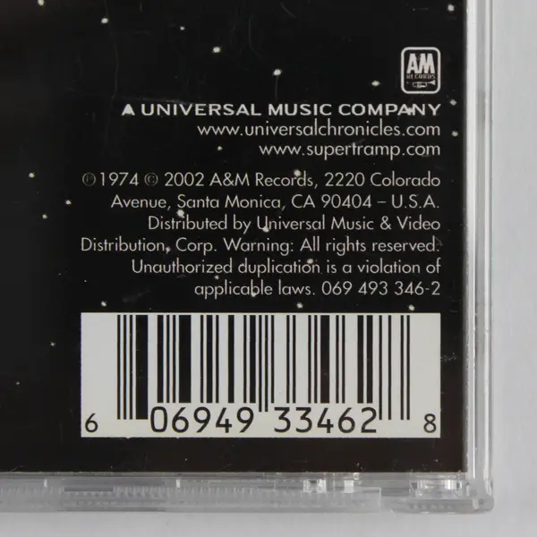 Crime of the Century by Supertramp CD Album 2002 