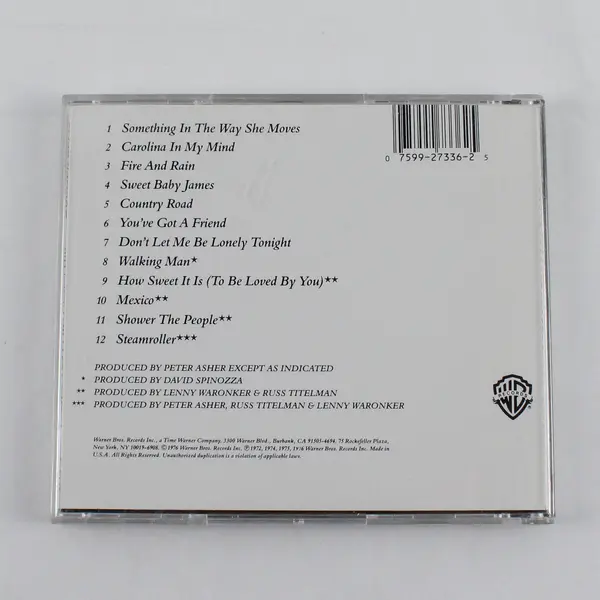 James Taylor Greatest Hits CD Warner Bros 12 Song Classic Hits
