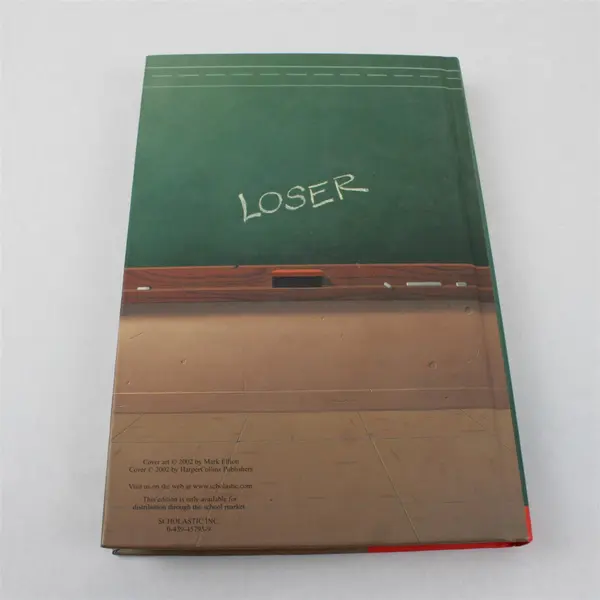 Vintage 2002 Loser by Jerry Spinelli Hardcover Novel