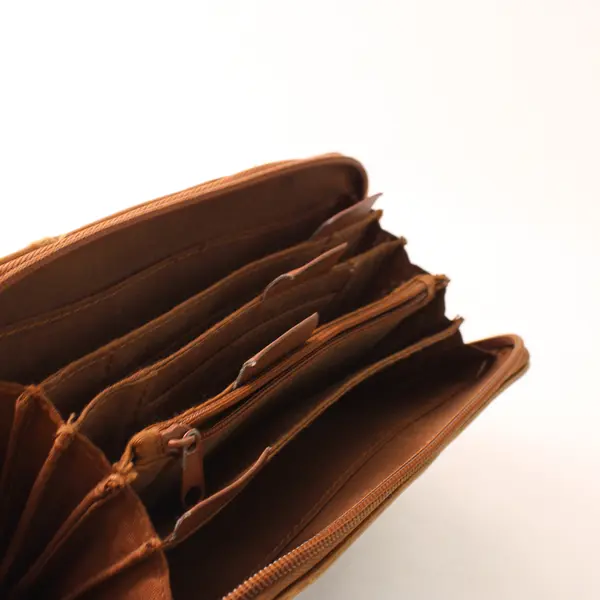 Rosetti Brown Zip Around Wallet w/Organizing Slots Wallet