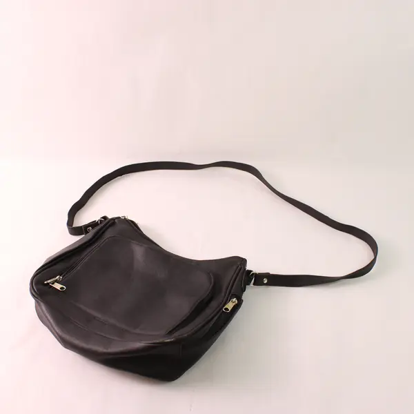 Vintage Pine Mountain Dark Brown Vinyl Crossbody Shoulder Bag