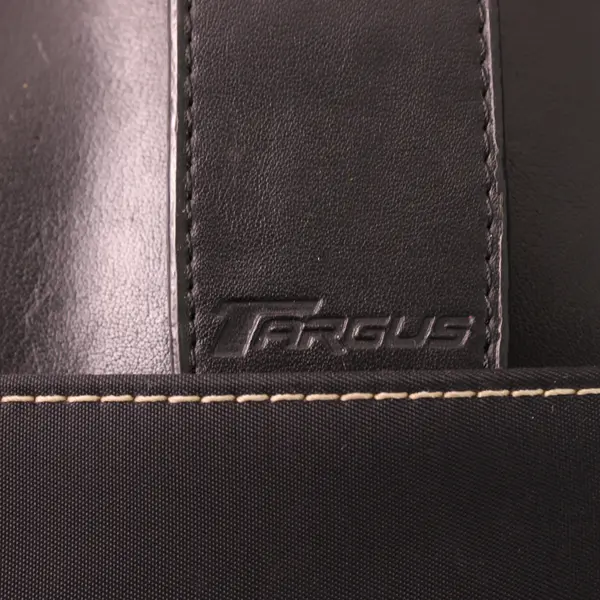 Targus Black Nylon and Faux Leather 15" Laptop Computer Deluxe Tote 