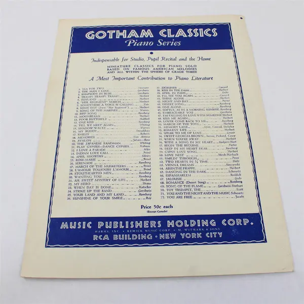 VTG 1944 Sheet Music Don't Fence Me In Cole Porter From Hollywood Canteen Movie