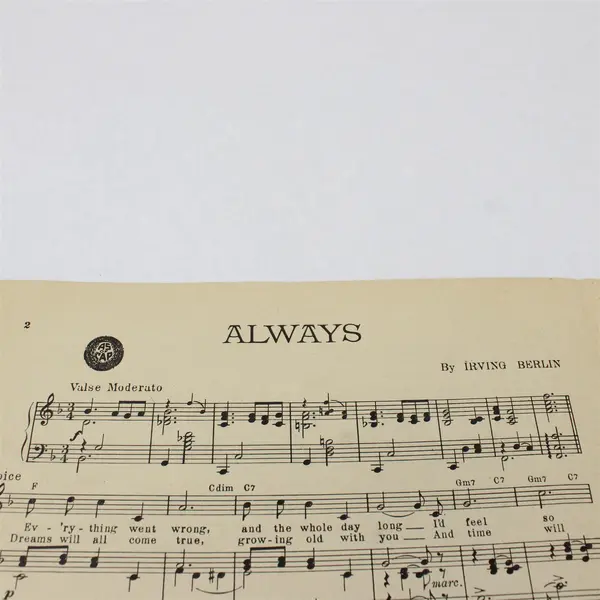 Irving Berlin Always Sheet Music Deanna Durbin Christmas Holiday