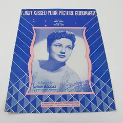 VTG 1942 Sheet Music I Just Kissed Your Picture Goodnight Joan Brooks