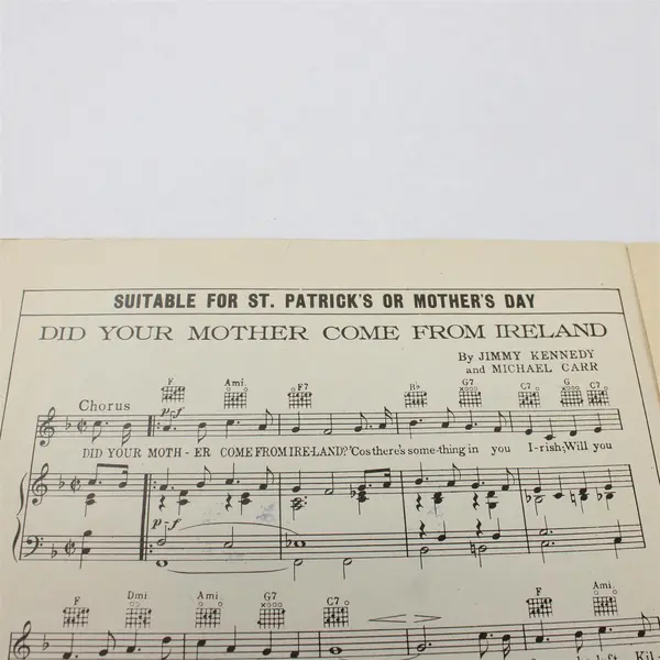 VTG 1942 Sheet Music I Just Kissed Your Picture Goodnight Joan Brooks