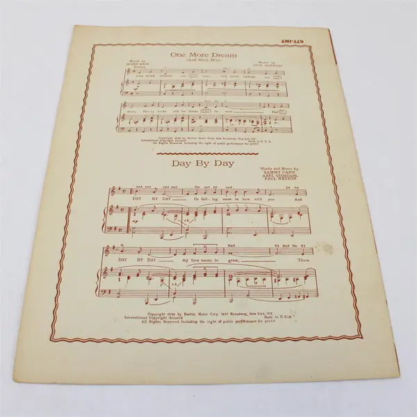 Vintage 1946 Sheet Music Full Moon and Empty Arms Buddy Kaye Ted Mossman