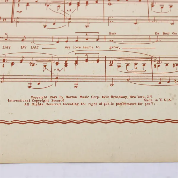 Vintage 1946 Sheet Music Full Moon and Empty Arms Buddy Kaye Ted Mossman