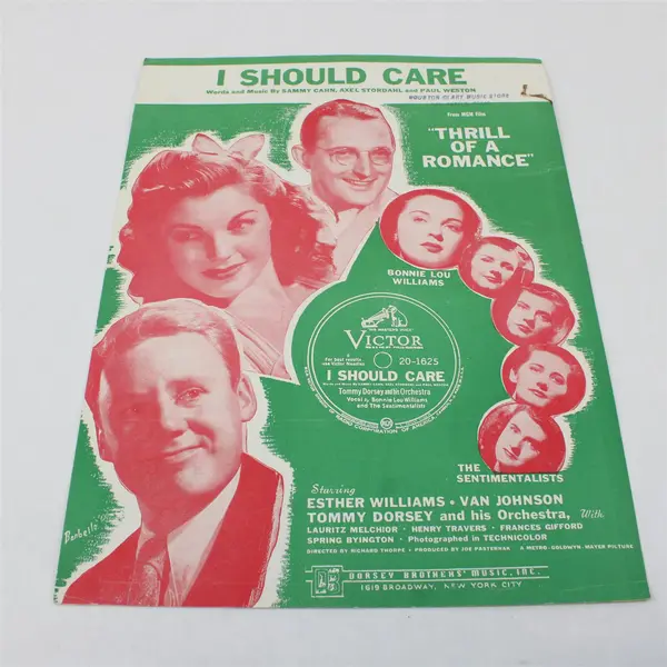VTG 1944 Sheet Music I Should Care Sammy Cahn Axel Stordahl Paul Weston