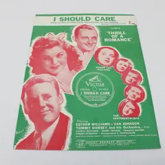 VTG 1944 Sheet Music I Should Care Sammy Cahn Axel Stordahl Paul Weston