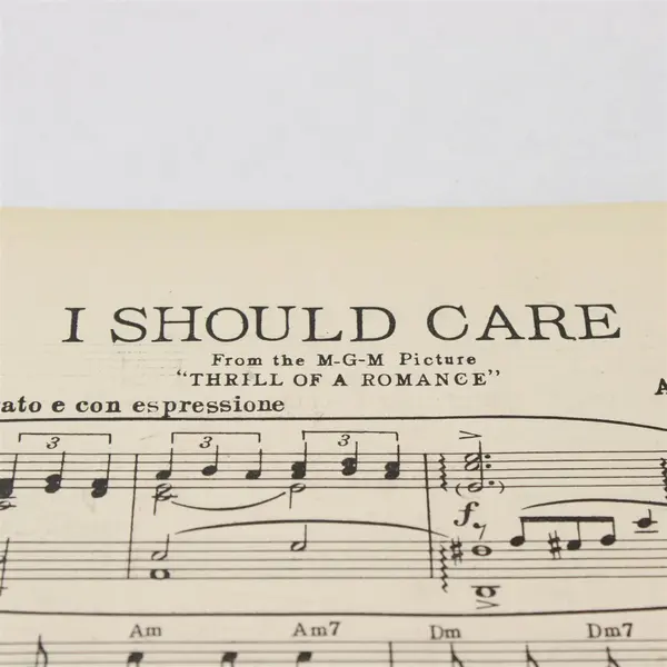 VTG 1944 Sheet Music I Should Care Sammy Cahn Axel Stordahl Paul Weston