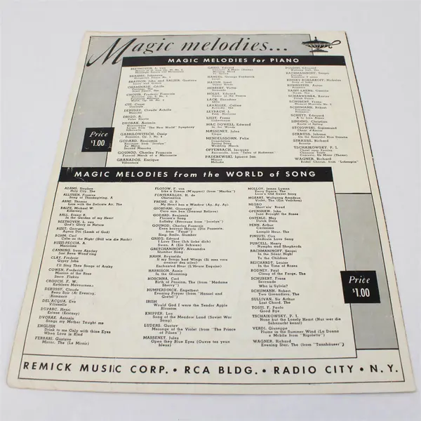 VTG 1942 Sheet Music It Can't Be Wrong Kim Gannon Max Steiner Movie Now Voyager