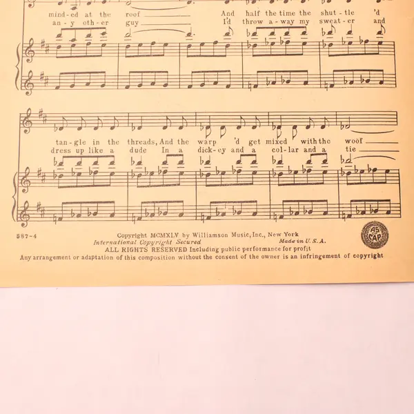 If I Loved You 1944 Carousel Sheet Music Williamson Music Inc