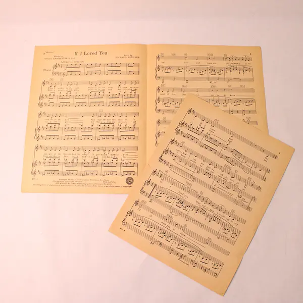 If I Loved You 1944 Carousel Sheet Music Williamson Music Inc