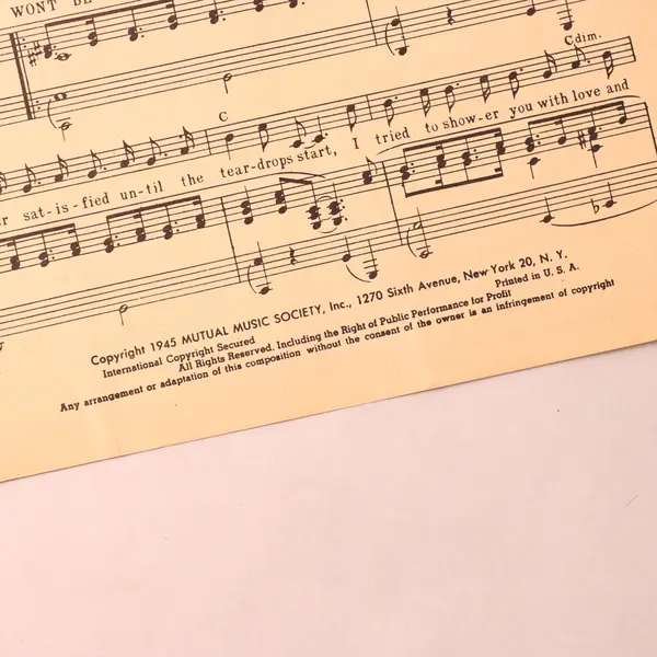 Vintage 1945 Sheet Music You Won't Be Satisfied (Until You Break My Heart)