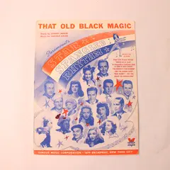 VTG 1942 Sheet Music That Old Black Magic Mercer & Arlen Star Spangled Rhythm