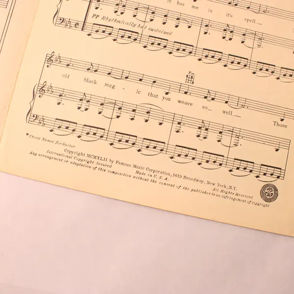 VTG 1942 Sheet Music That Old Black Magic Mercer & Arlen Star Spangled Rhythm