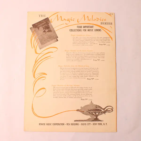 VTG 1944 Sheet Music As Long As I Live Steiner & Tobias Movie Saratoga Trunk