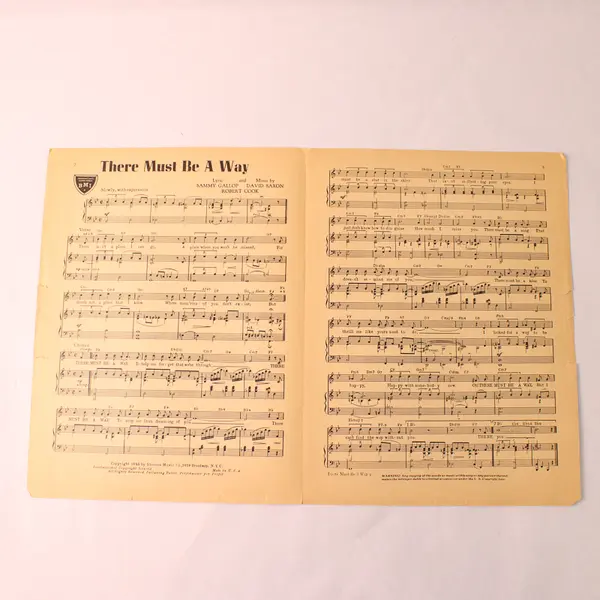 Vintage 1940 Sheet Music There Must Be A Way Gallop Saxon Cook Stevens