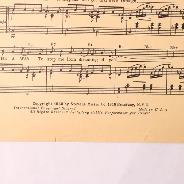 Vintage 1940 Sheet Music There Must Be A Way Gallop Saxon Cook Stevens