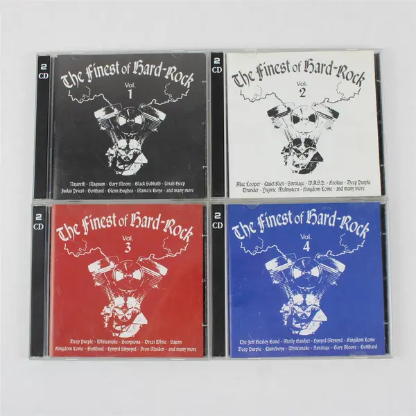  The Finest Of Hard-Rock 4-Volume Set 2 CDs Each 1994-1998 K-Tel International