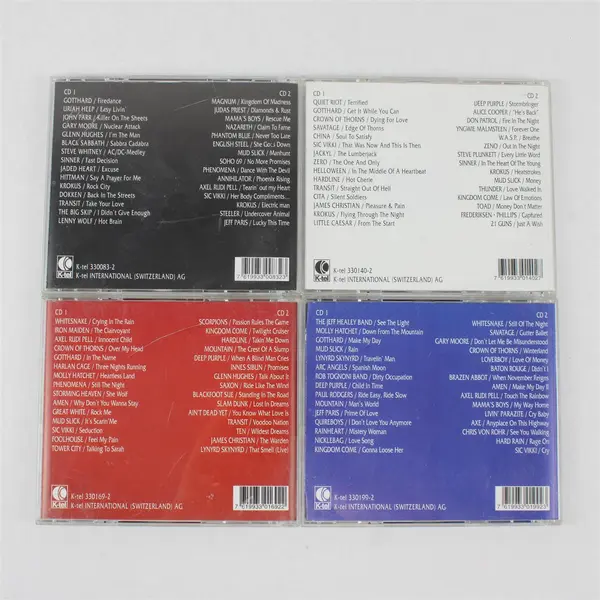  The Finest Of Hard-Rock 4-Volume Set 2 CDs Each 1994-1998 K-Tel International