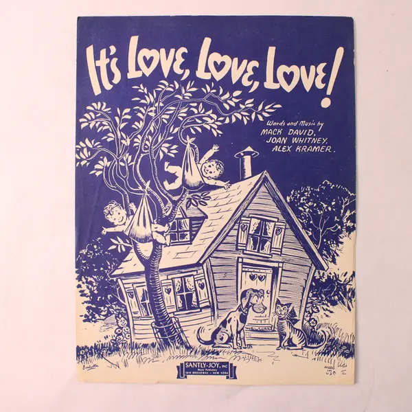 Vintage 1943 Sheet Music It's Love, Love, Love! David Whitney Kramer Piano
