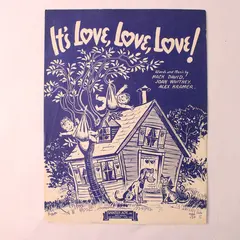 Vintage 1943 Sheet Music It's Love, Love, Love! David Whitney Kramer Piano