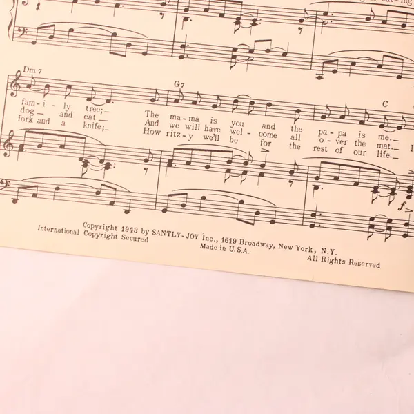 Vintage 1943 Sheet Music It's Love, Love, Love! David Whitney Kramer Piano