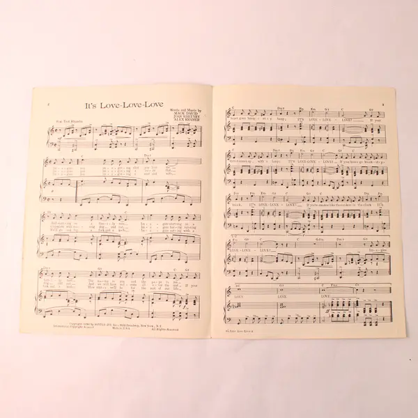 Vintage 1943 Sheet Music It's Love, Love, Love! David Whitney Kramer Piano