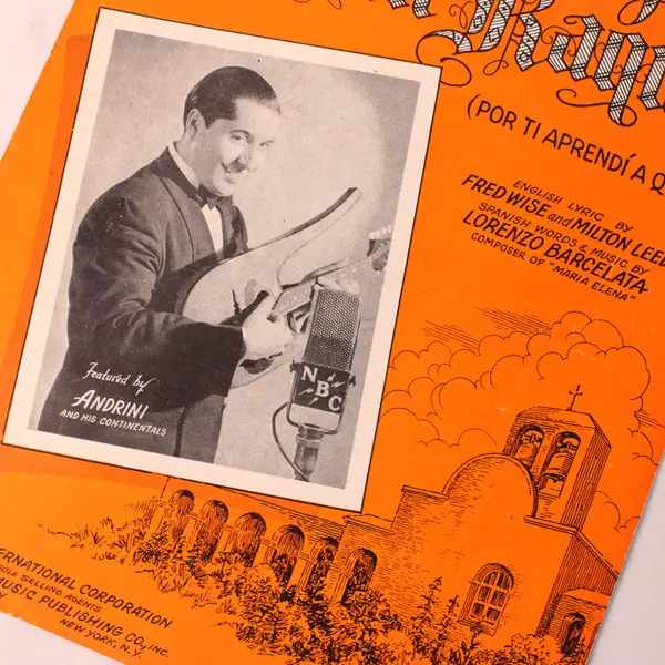VTG 1941 Sheet Music The Bells of San Raquel Spanish & English Lyrics