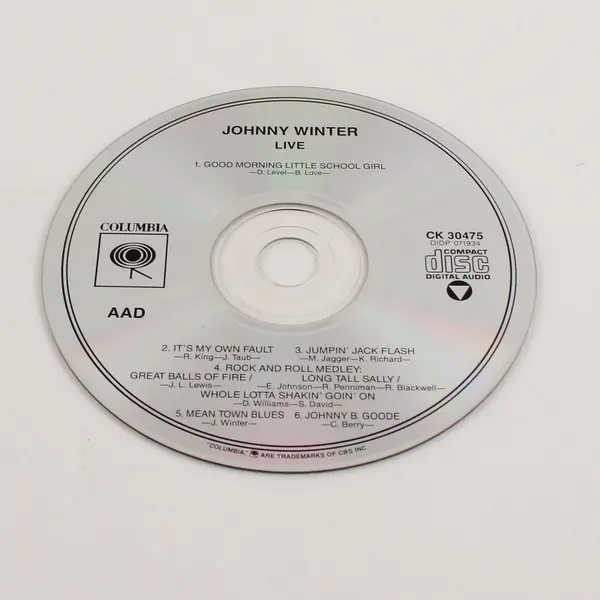 Johnny Winter Live CD 2008, #CK30475 