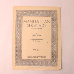 Vintage 1928 Sheet Music Manhattan Serenade Louis Alter For Piano