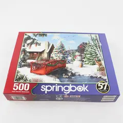 Springbok 500 Pc. Jigsaw Puzzle Winter's Home 2020 #34-01604 US Made, complete 