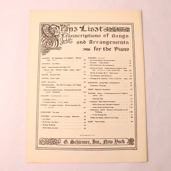 Vintage 1930 Sheet Music Rhapsodie hongroise No. 6 Franz Liszt For Piano