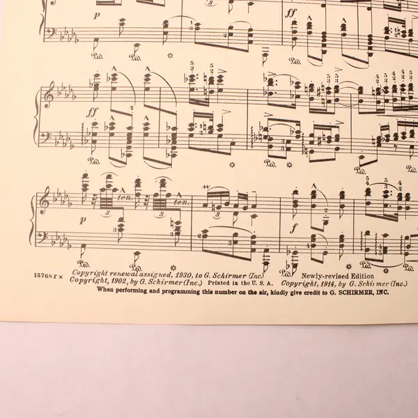 Vintage 1930 Sheet Music Rhapsodie hongroise No. 6 Franz Liszt For Piano