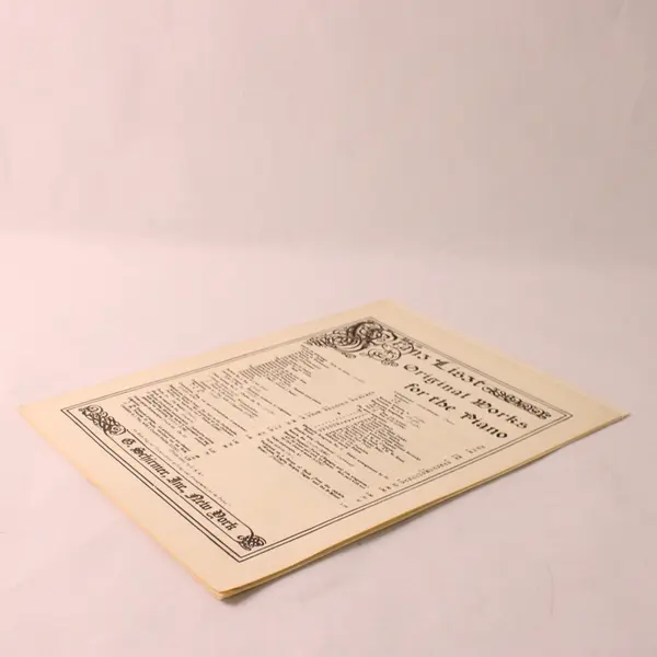 Vintage 1930 Sheet Music Rhapsodie hongroise No. 6 Franz Liszt For Piano