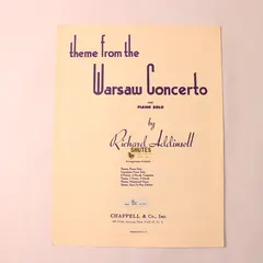 Vintage 1942 Sheet Music Theme From the Warsaw Concerto Richard Addinsell Piano