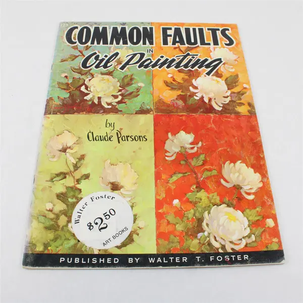 Lot of 2 Walter T Foster Buckley Parsons Airbrush Rendering Faults in Oil